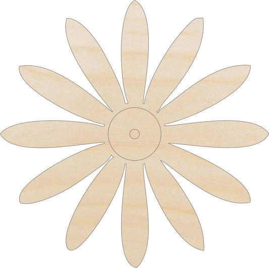 Flower Wood Craft Shape Unfinished Baltic Birch